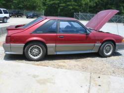 1990 Ford Mustang 5.0 HO T-5 - Red and Gray - Image 1