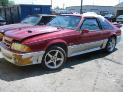 1992 Ford Mustang 5.0 T-5 5-Speed - Scarlet / Silver - Image 1
