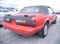 84-86 Ford Mustang Convertible 5 Automatic - Red - Image 3