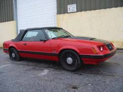 84-86 Ford Mustang Convertible 5 manual - red