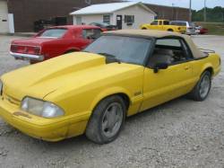 87-93 Ford Mustang Convertible 5 Manual - Yellow