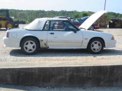 87-93 Ford Mustang Convertible 5 Automatic - White - Image 1