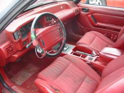 87-93 Ford Mustang Convertible 5 Automatic - Red - Image 3