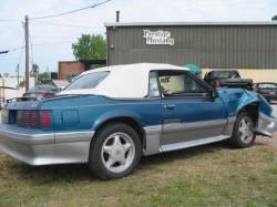 87-93 Ford Mustang Convertible 5 
 - Blue - Image 2