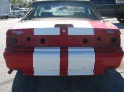 87-93 Ford Mustang Convertible 5 N/A - Red & White - Image 4
