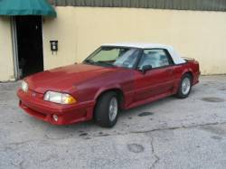 87-93 Ford Mustang Convertible 5 Automatic - Red - Image 1