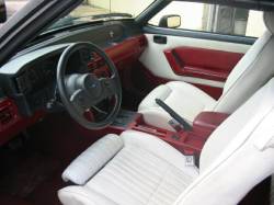 87-93 Ford Mustang Convertible 5 Automatic - Red - Image 4