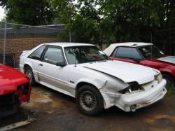 87-93 Ford Mustang Hatchback 5 Manual - White - Image 2