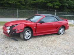 94-98 Ford Mustang Convertible 5 Automatic - Red - Image 2