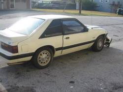87-93 Ford Mustang Hatchback   - White - Image 4