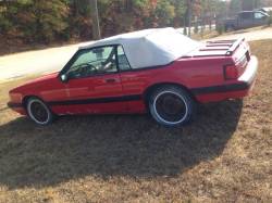 1989 Ford Mustang Red Convertible - Image 2