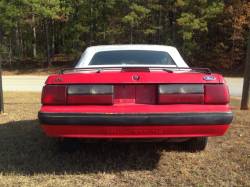 1989 Ford Mustang Red Convertible - Image 3
