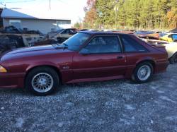1990 Ford Mustang GT - red hatch