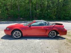 2002 FORD MUSTANG 4.6 - RED CONVERTIBLE