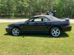 1996 FORD MUSTANG GT CONVERTIBLE- BLACK - Image 2